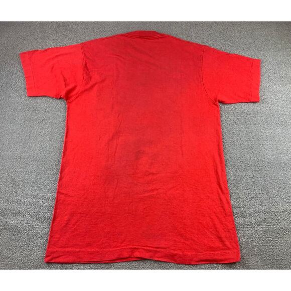 Vintage 90s Men's Large Washington DC Capitol Hill Single-Stitch Red Shirt - Picture 2 of 9